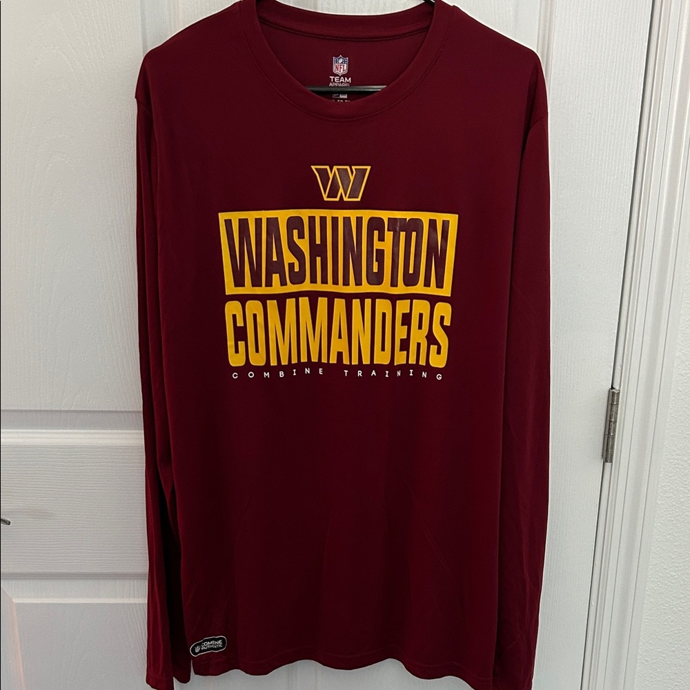 New Era Maroon Washington Commanders Long Sleeve Tee